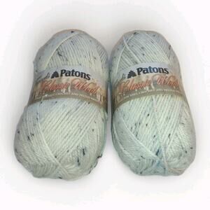 PATONS Yarn Wool Blend Color #84008 Aran Tweed 3.5oz/100g Skeins Lot of 2 NEW